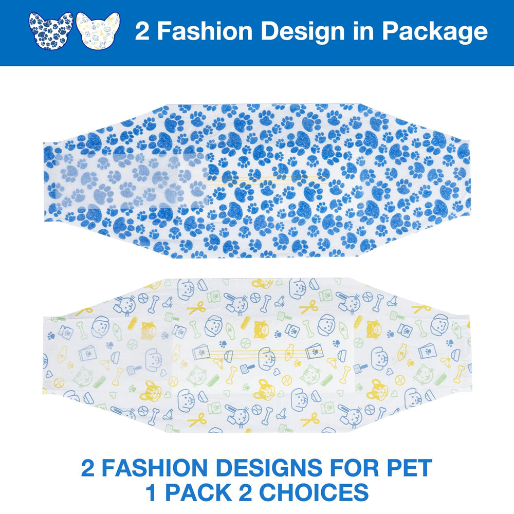 Dono dog diapers cartoon pattern helps keep male dogs comfortable and clean