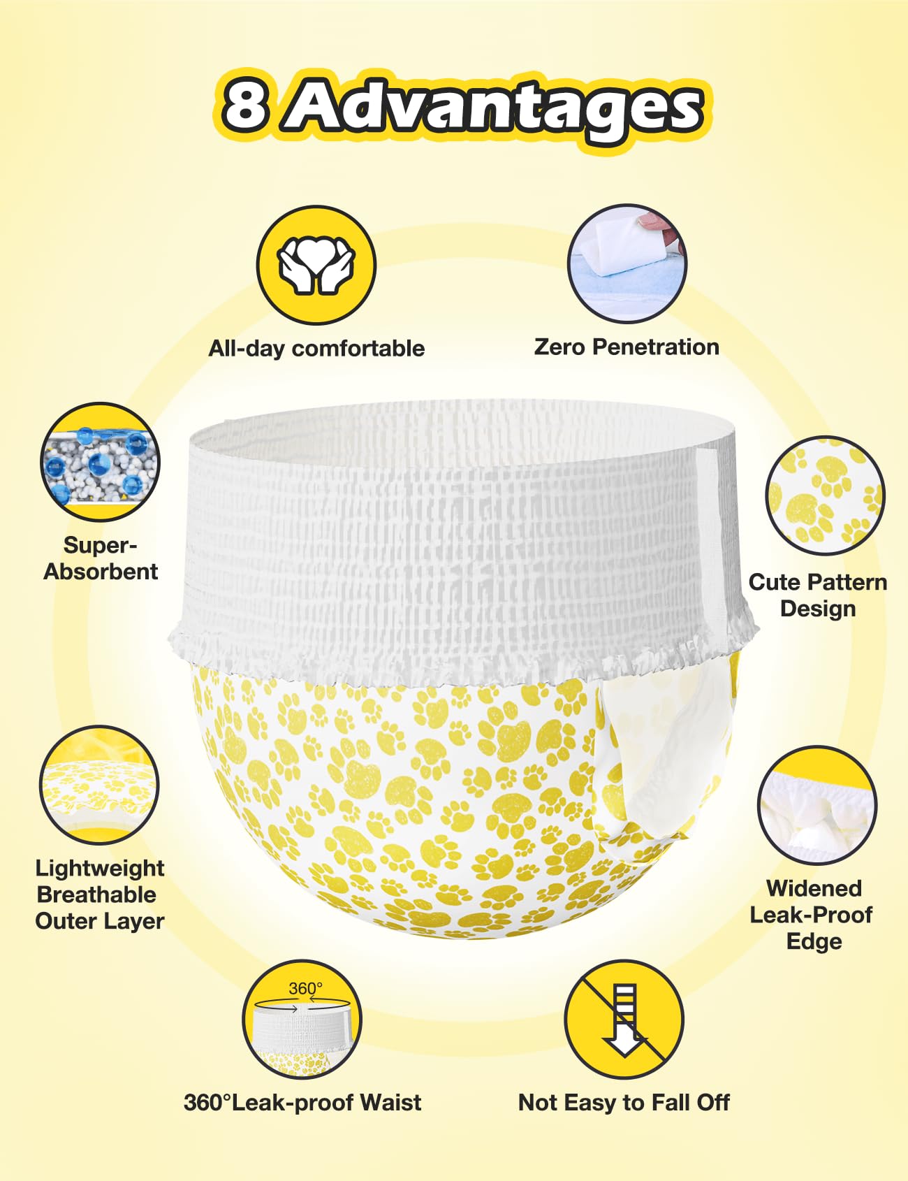 Dono Dog Diapers disposable pack for easy care on the go