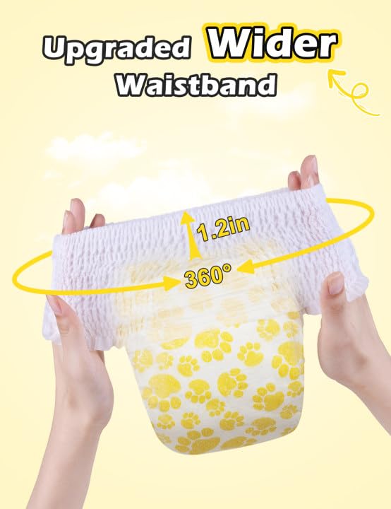 Dono Dog Diapers pulled-up-design is easy to put on and change.