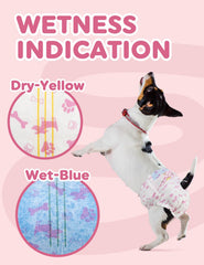 Dono Dog Diapers Wetness indicator signals when a change may be due