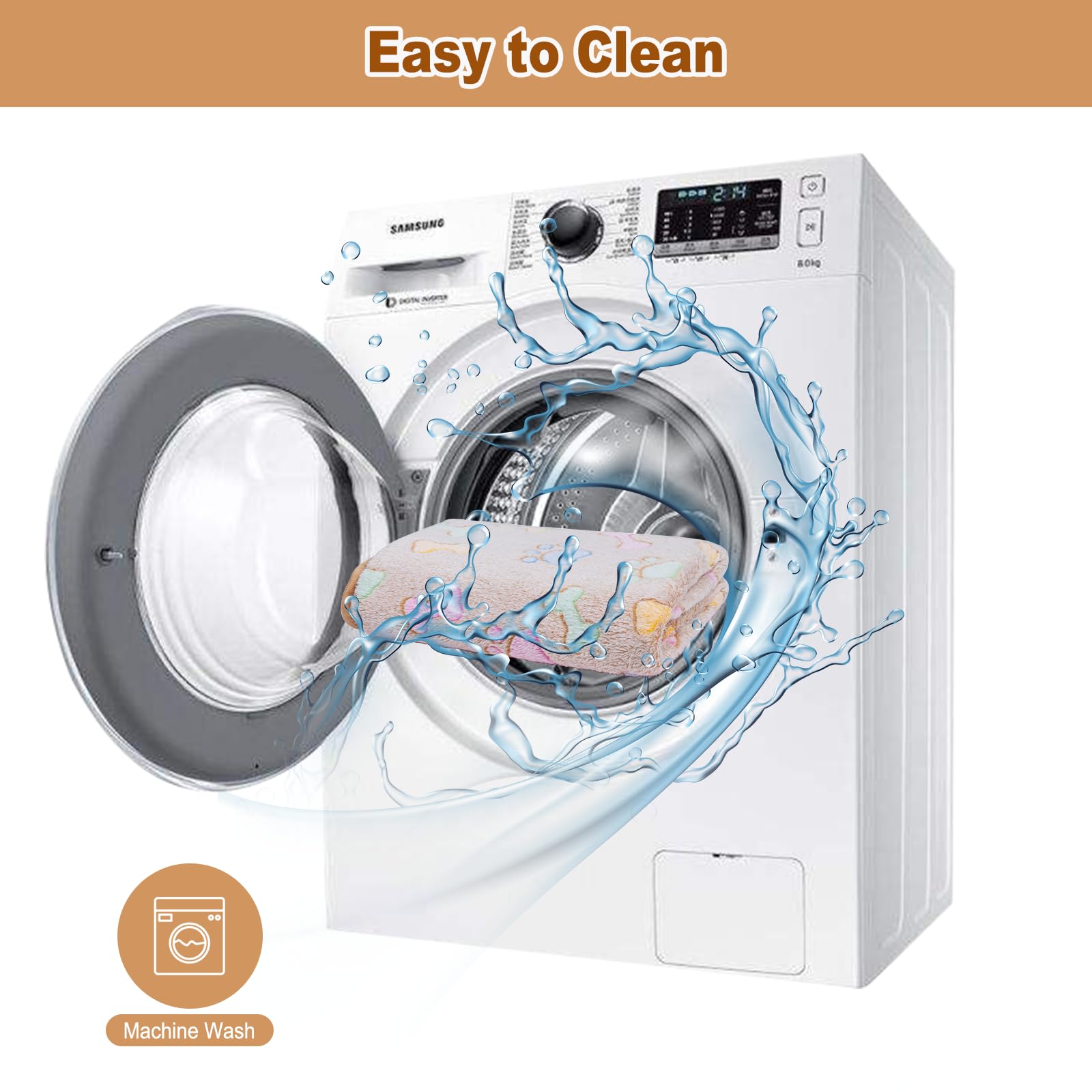 Dono machine-washable dog blankets make cleanup quick after messy adventures.