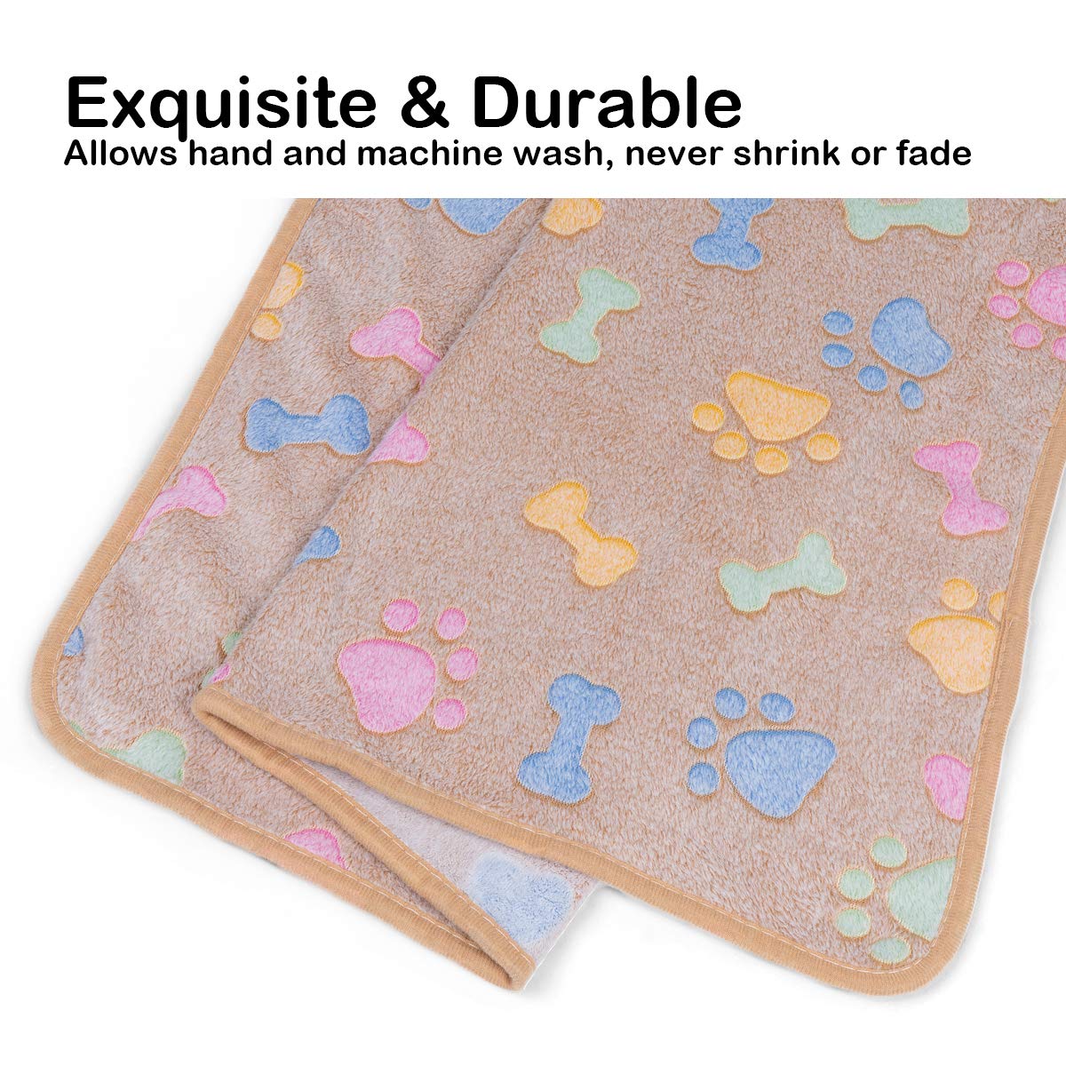 Dono multi-color dog blankets pack offers versatile color options for matching home decor.
