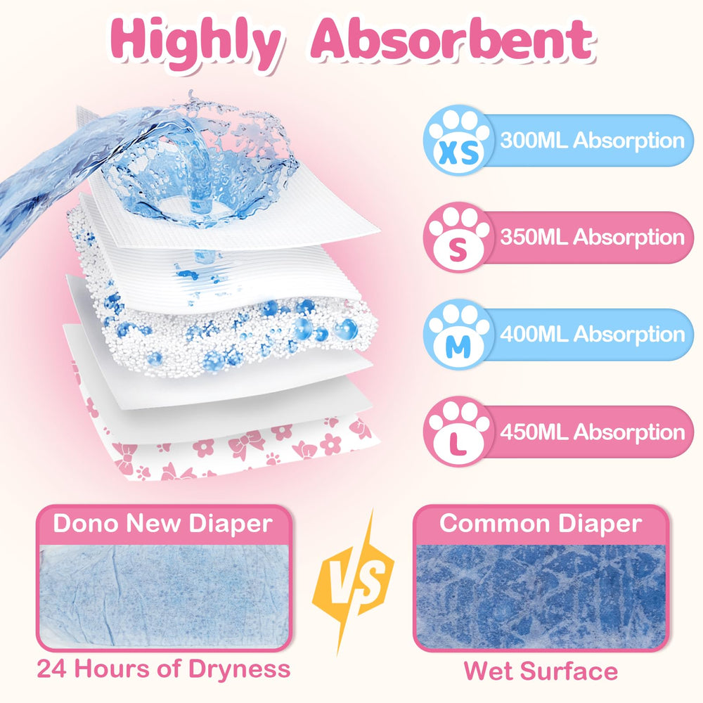 Dono pull-up dog diaper breathable materials aid long-wear comfort
