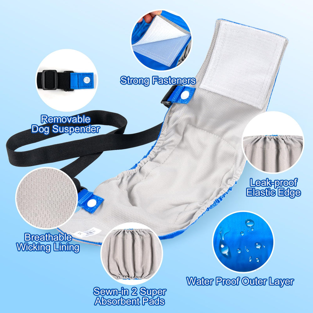 Dono washable belly bands black front view demonstrate discreet protection and secure fit