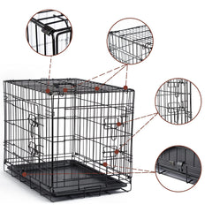 DONORO dog crate cover waterproof 600D Oxford fabric for weather resistance