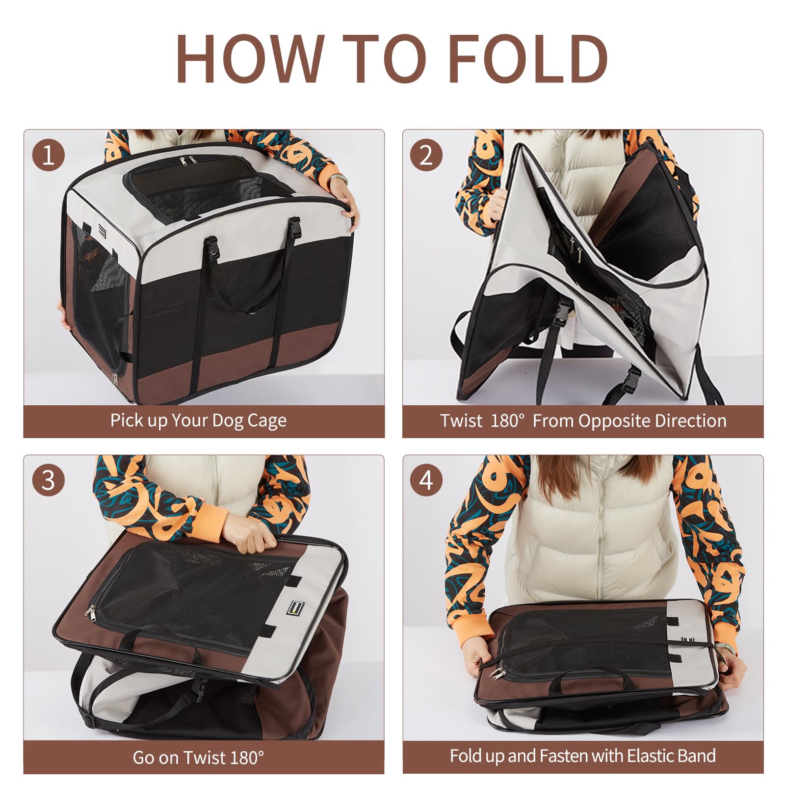 DONORO dog kennel removable pad provides washable comfort during stays