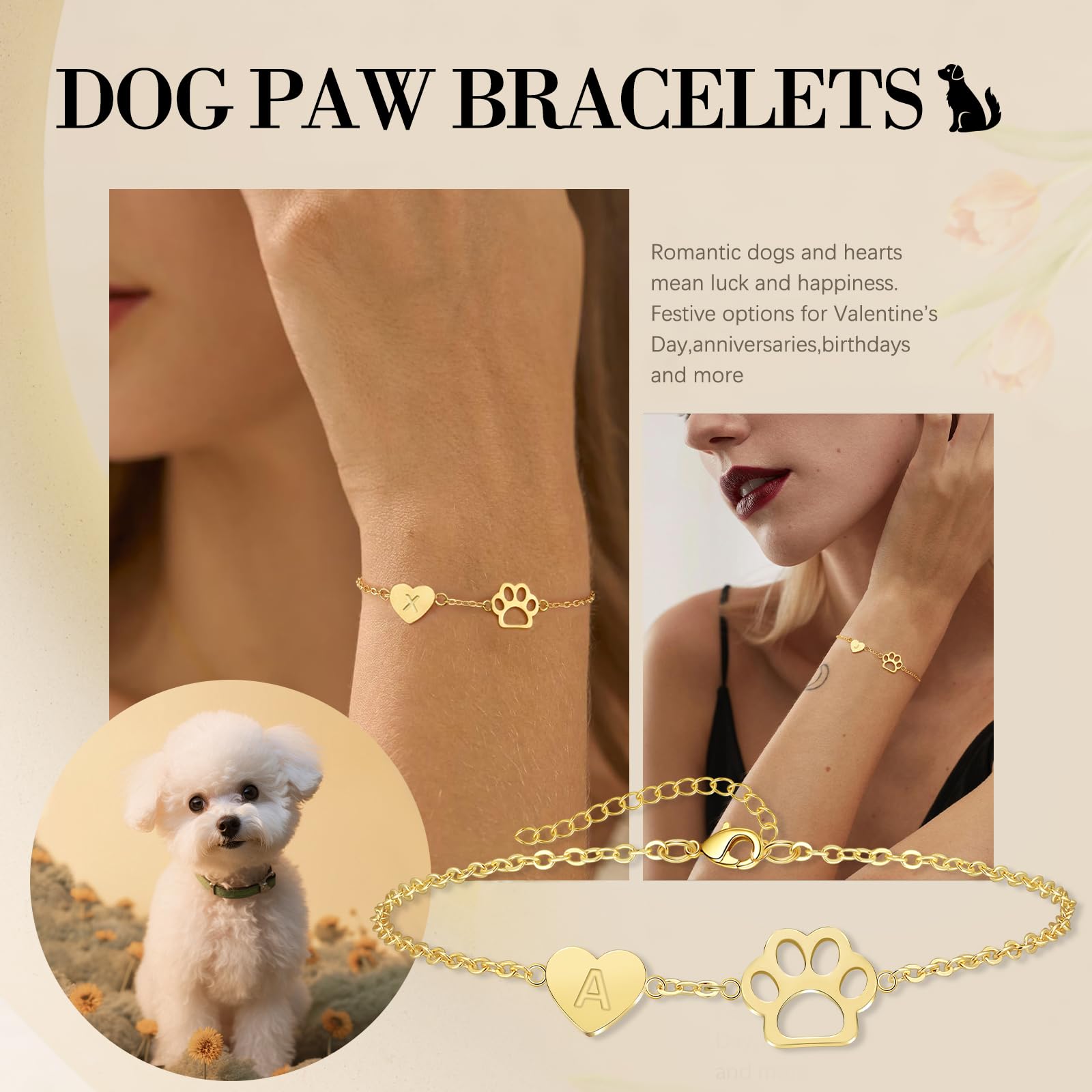 DONYUDE 14k gold-plated women's bracelet on wrist—elegant everyday wear.