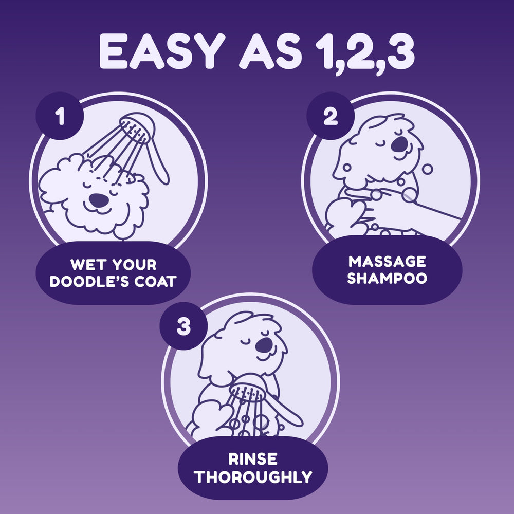 DOOD WOOF USA-made badge signals trusted quality for pet grooming.