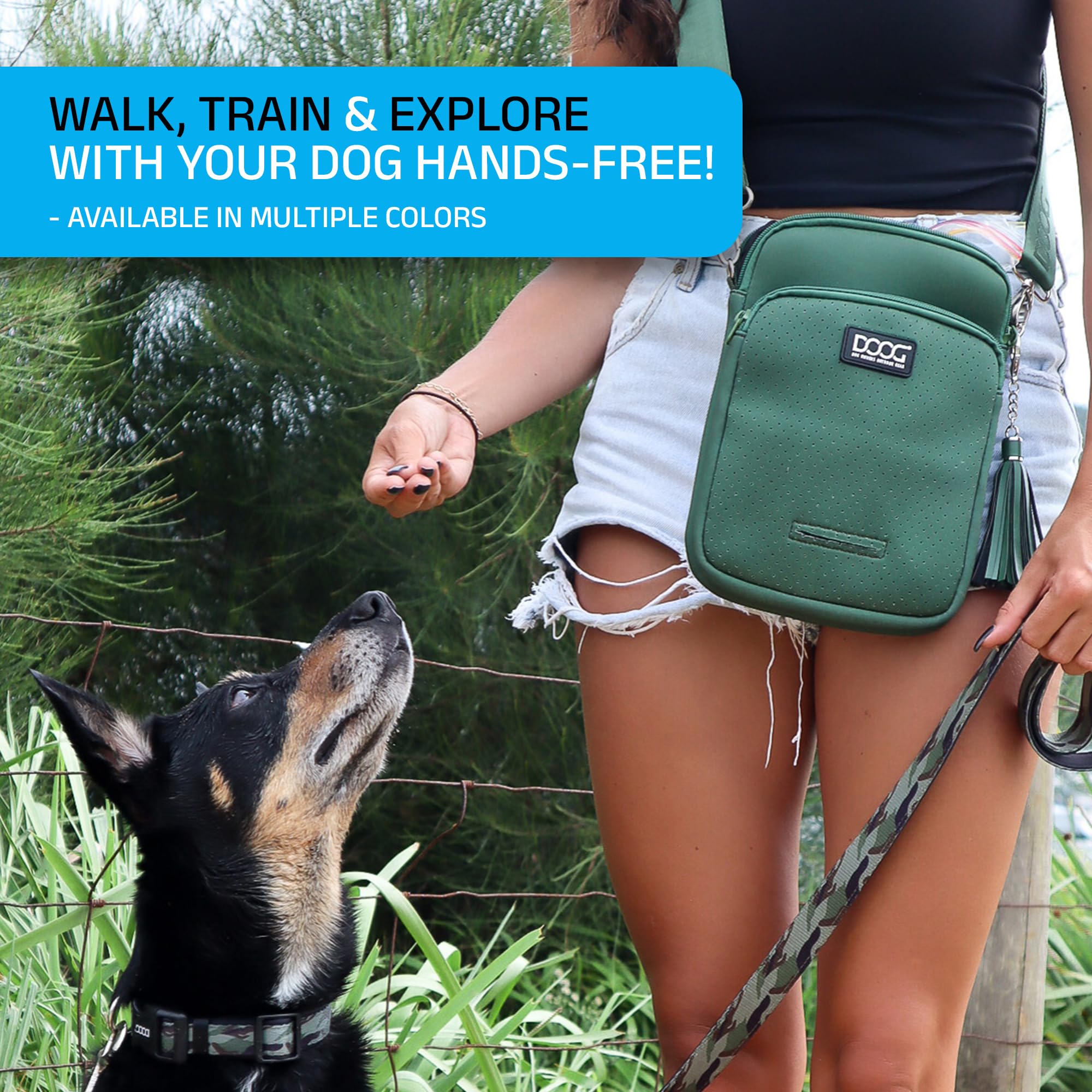 DOOG Walkie Bag in action on a casual walk and trip to errands.