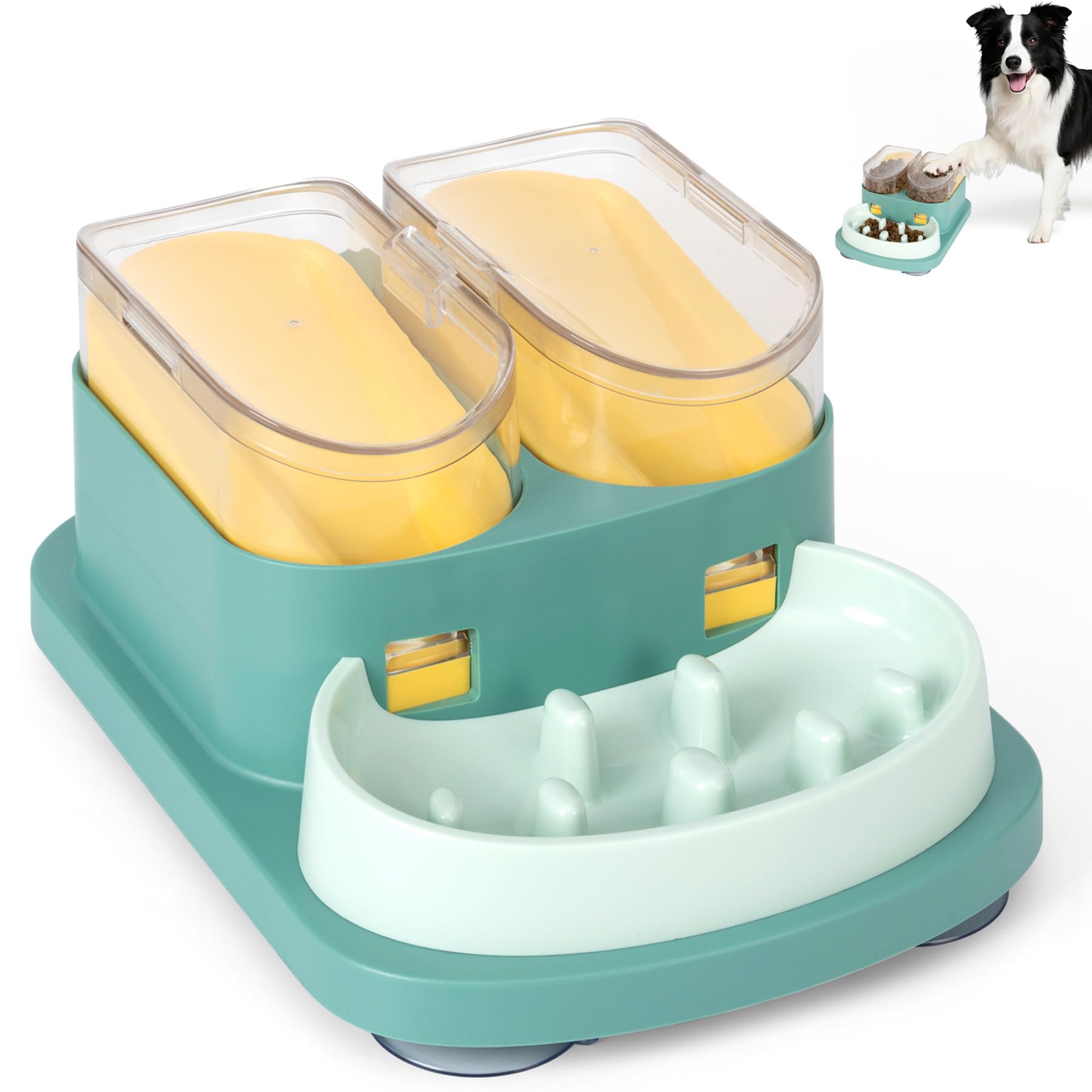DOOKRON dog puzzle toy top view promotes slow feeding and cognitive engagement.