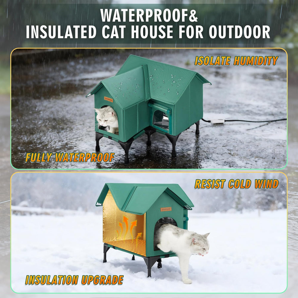 DOOKRON roof double-peak design for efficient water runoff