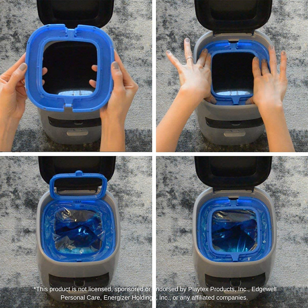 Dooli cat-litter-pail-bag-adapter full-pack image illustrating easy-to-use access