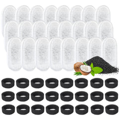 DOOOB cat fountain filter pack-shot shows value and ready-to-use filters for hydration