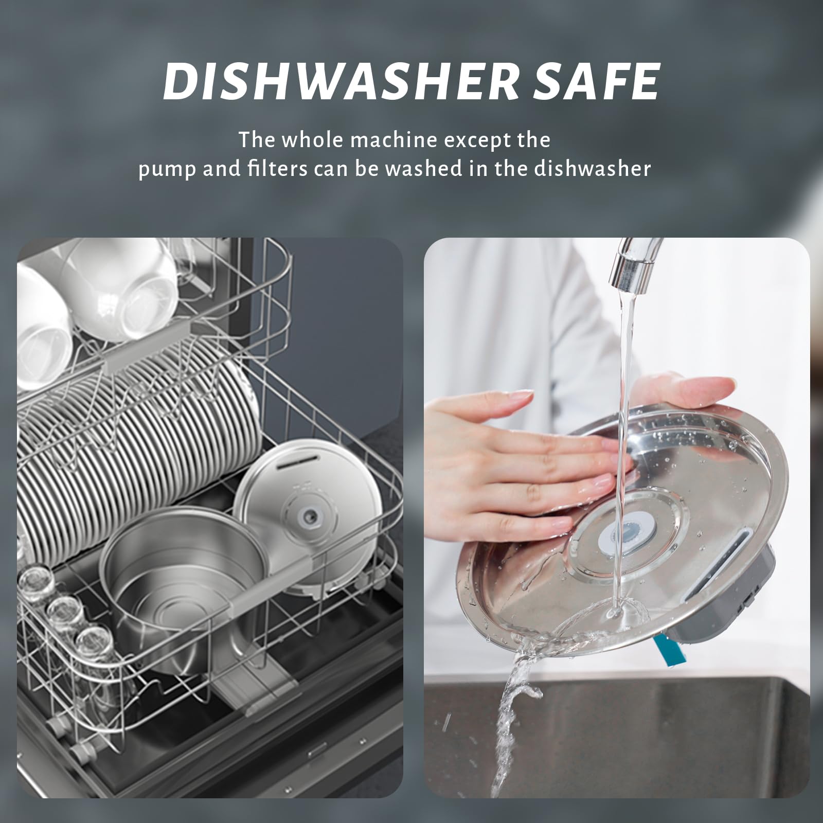 DOOOB dishwasher-safe design enables easy cleaning and maintenance.