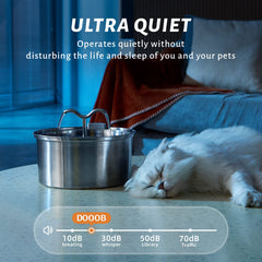 DOOOB ultra-quiet pump image shows near-silent operation for a peaceful home.