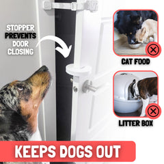 Door Buddy 3M adhesive securing to door frame in action