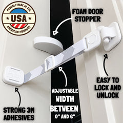 Door Buddy no-cut interior cat door demonstrated on a standard interior door