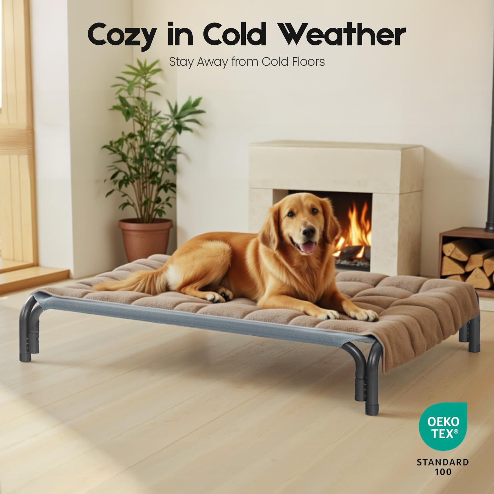 DOPEDIO indoor-outdoor dog bed adds versatile resting space for pets
