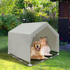 Dopliv dog shade shelter outdoor large tent with sturdy frame for reliable weather protection