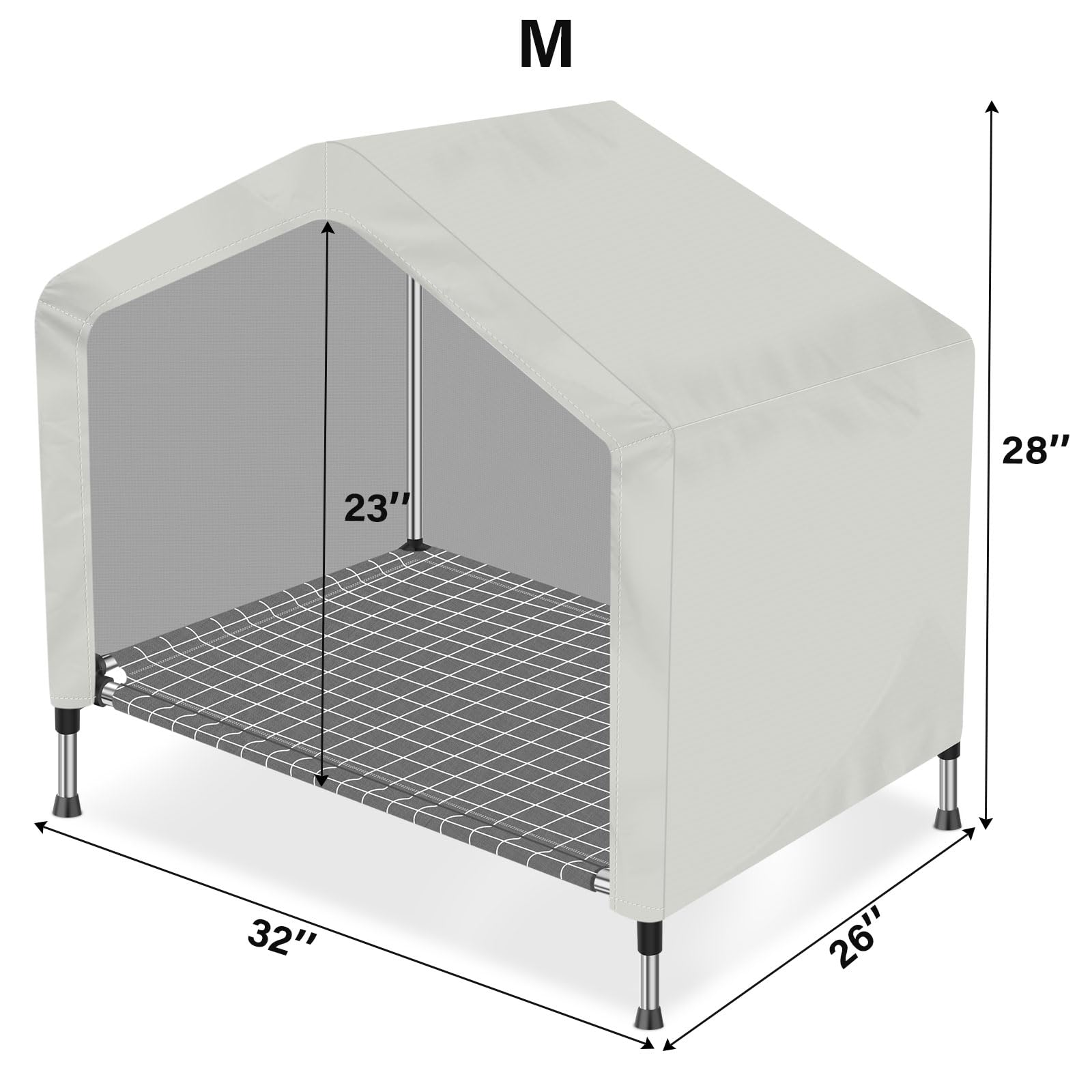 Dopliv dog sunshade tent provides shaded, cool shelter on sunny days