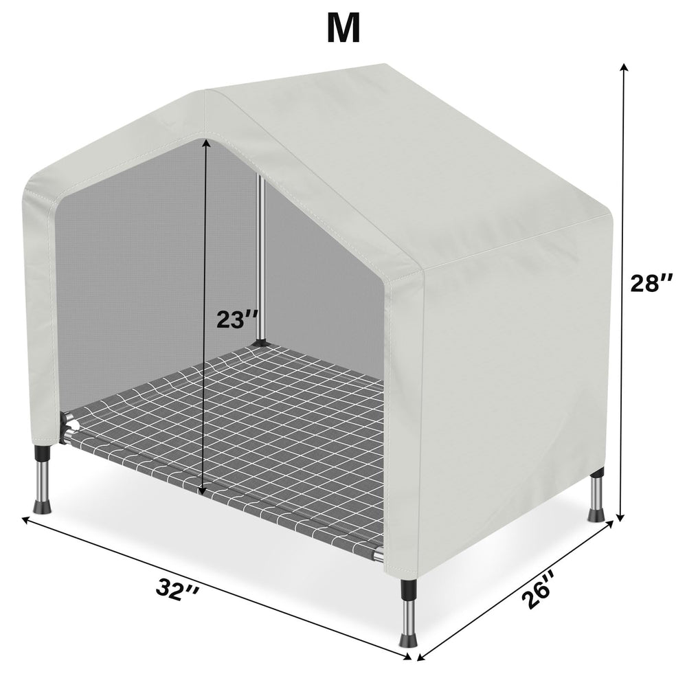 Dopliv dog sunshade tent provides shaded, cool shelter on sunny days