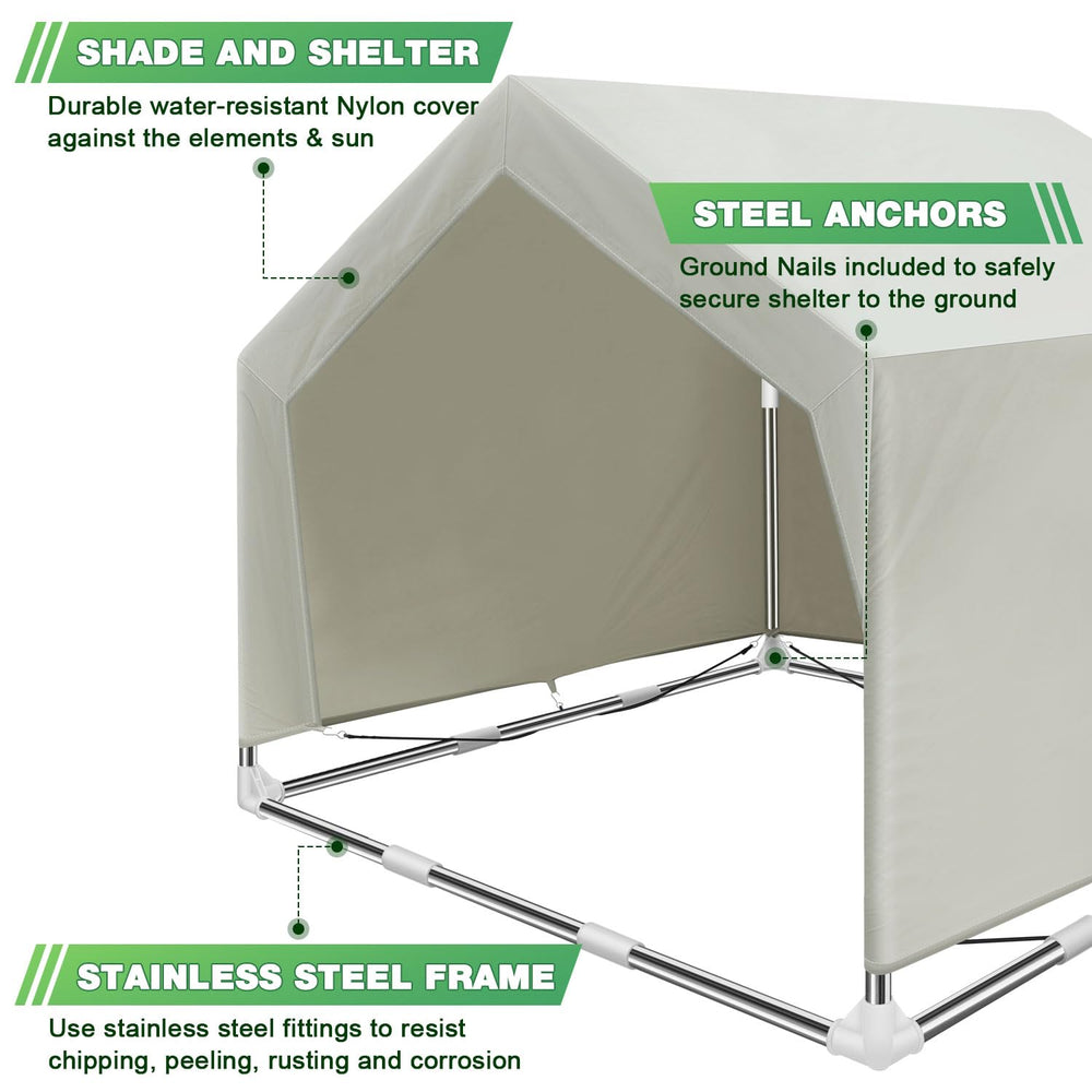 Dopliv spacious interior of large pet tent lets dogs and cats stretch and relax