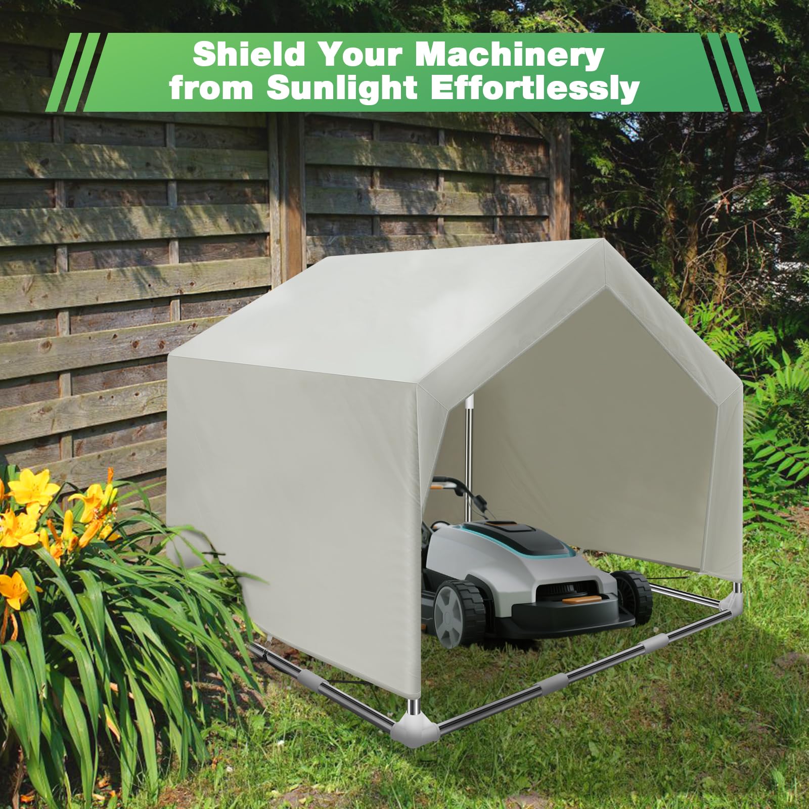 Dopliv outdoor tent uses ground nails to increase stability on outdoor surfaces