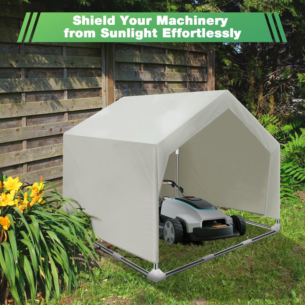 Dopliv outdoor tent uses ground nails to increase stability on outdoor surfaces