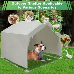 Dopliv large pet tent waterproof sunshade protects pets from rain and sun