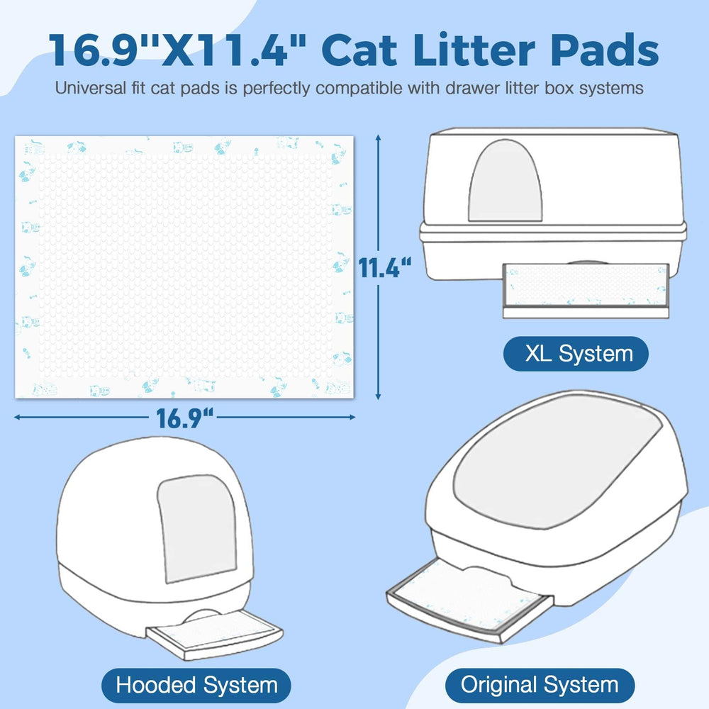 DOQVTIZAY cat pads 3D bump design photo emphasizes odor control.