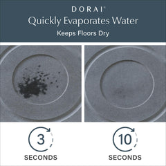 Dorai Home stone-drying-mat absorbs moisture quickly to keep floors dry.