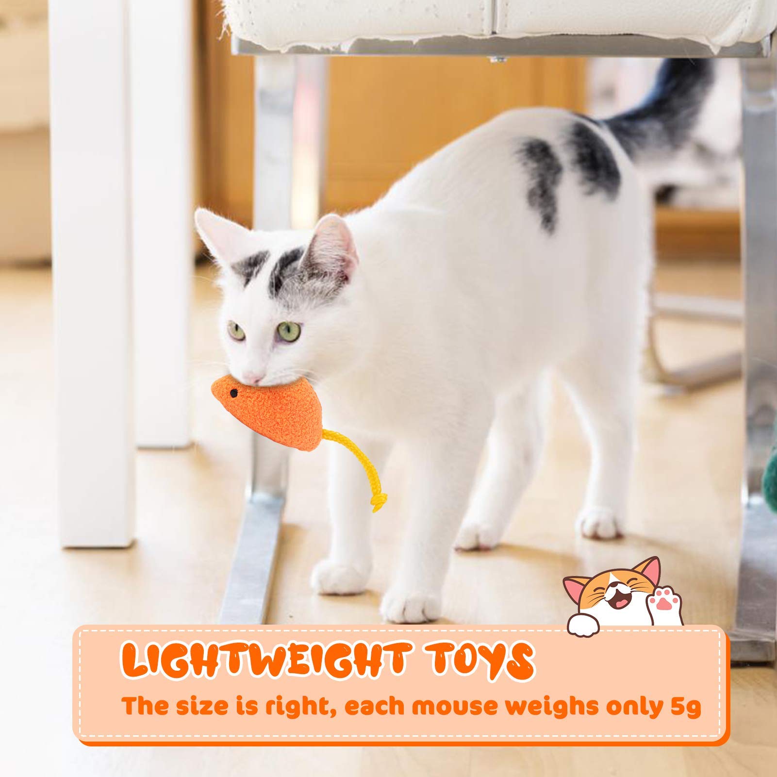 Dorakitten catnip toy mouse playtime scene showcases interaction