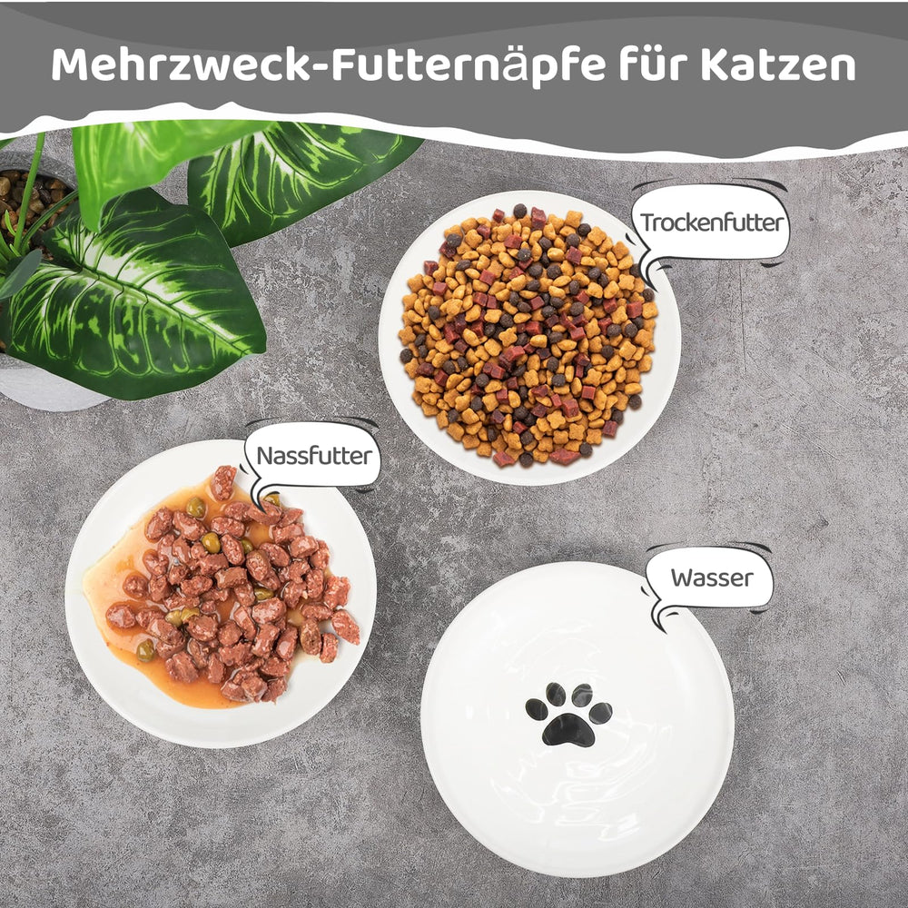 Dishwasher-safe ceramic bowls offer easy cleanup after meals.