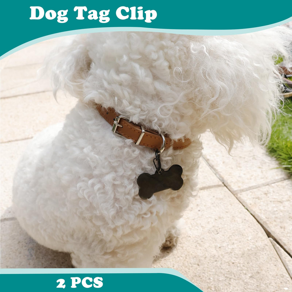 DORUI all-sizes dog tag clip fits any collar size