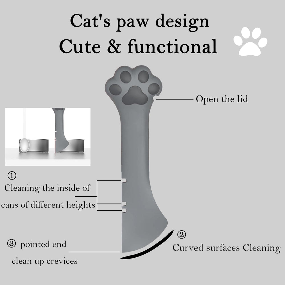 DORUI Paw-Lid Gray shows paw-shaped lids sealing cans