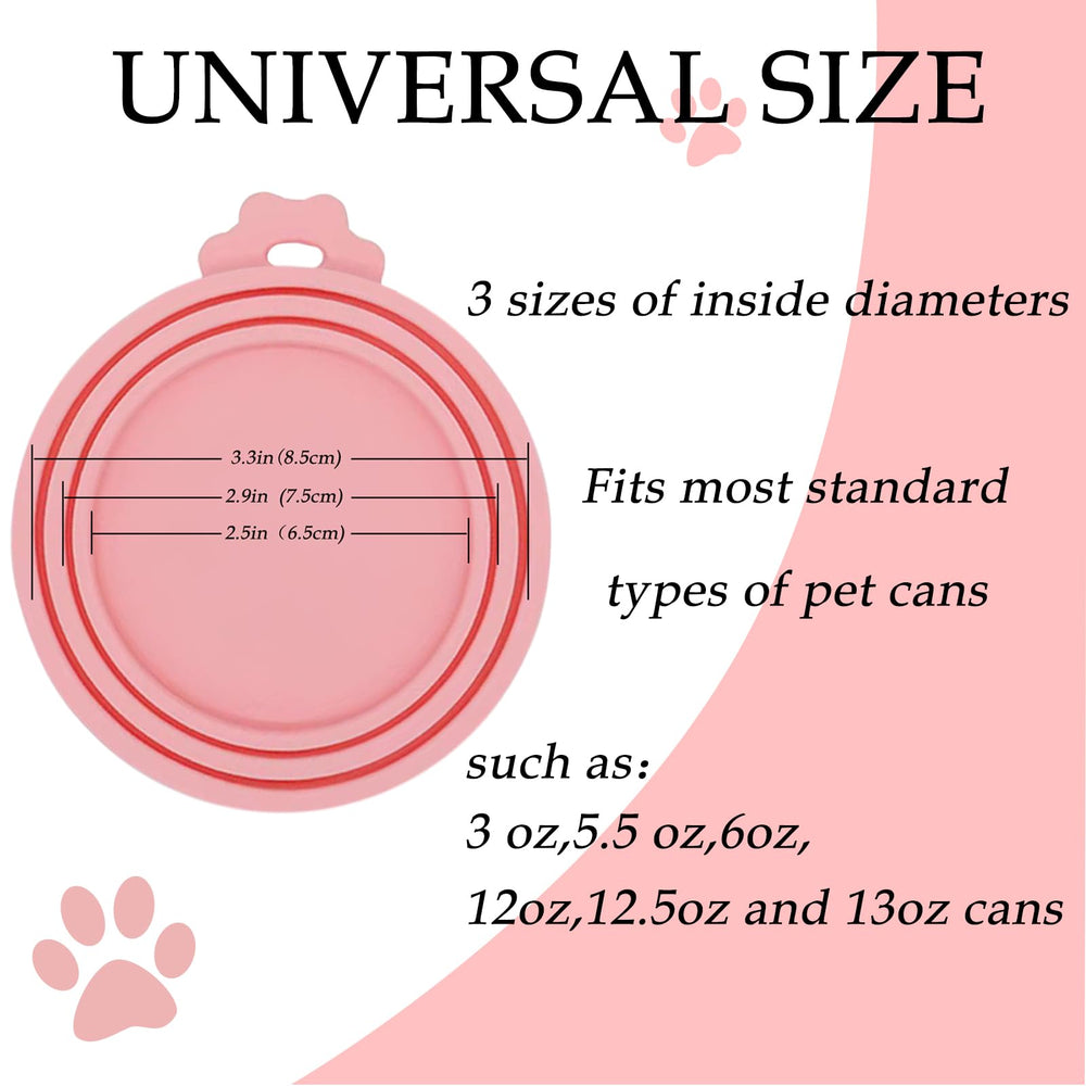 DORUI silicone dog cat can lids on cans demonstrate reusable BPA-free sealing.