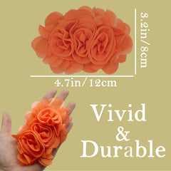 DORUI three-small-flowers detail emphasizes realistic bouquet look for stylish photos.