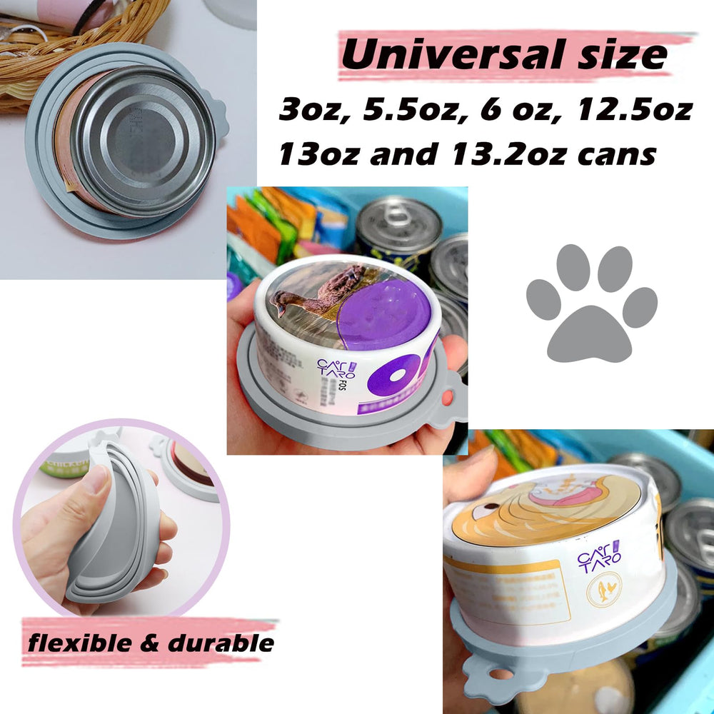 DORUI Universal Silicone Lids Gray provide versatile fit for standard cans