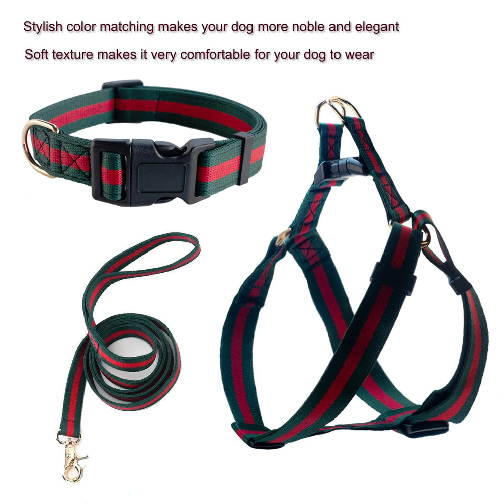 Doryojoy noble luxury dog collar harness set elevates style without compromising safety on walks.