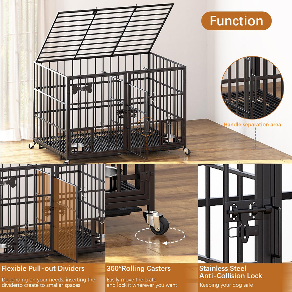 Dosker crate wheels enable smooth repositioning for flexible room layouts.