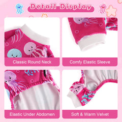 Dosuyi dog pajamas soft velvet material delivers warm, breathable comfort.