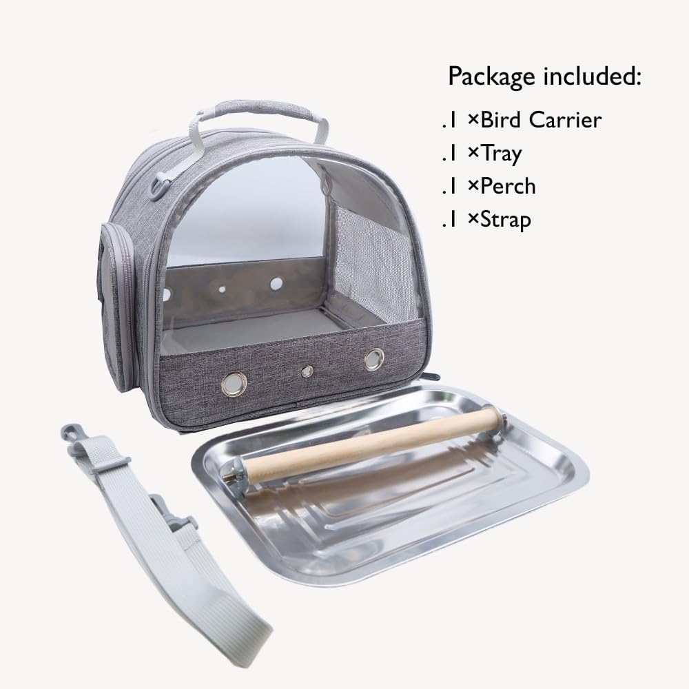 Dotala Bird Travel Carrier shoulder strap simplifies carrying on hikes.