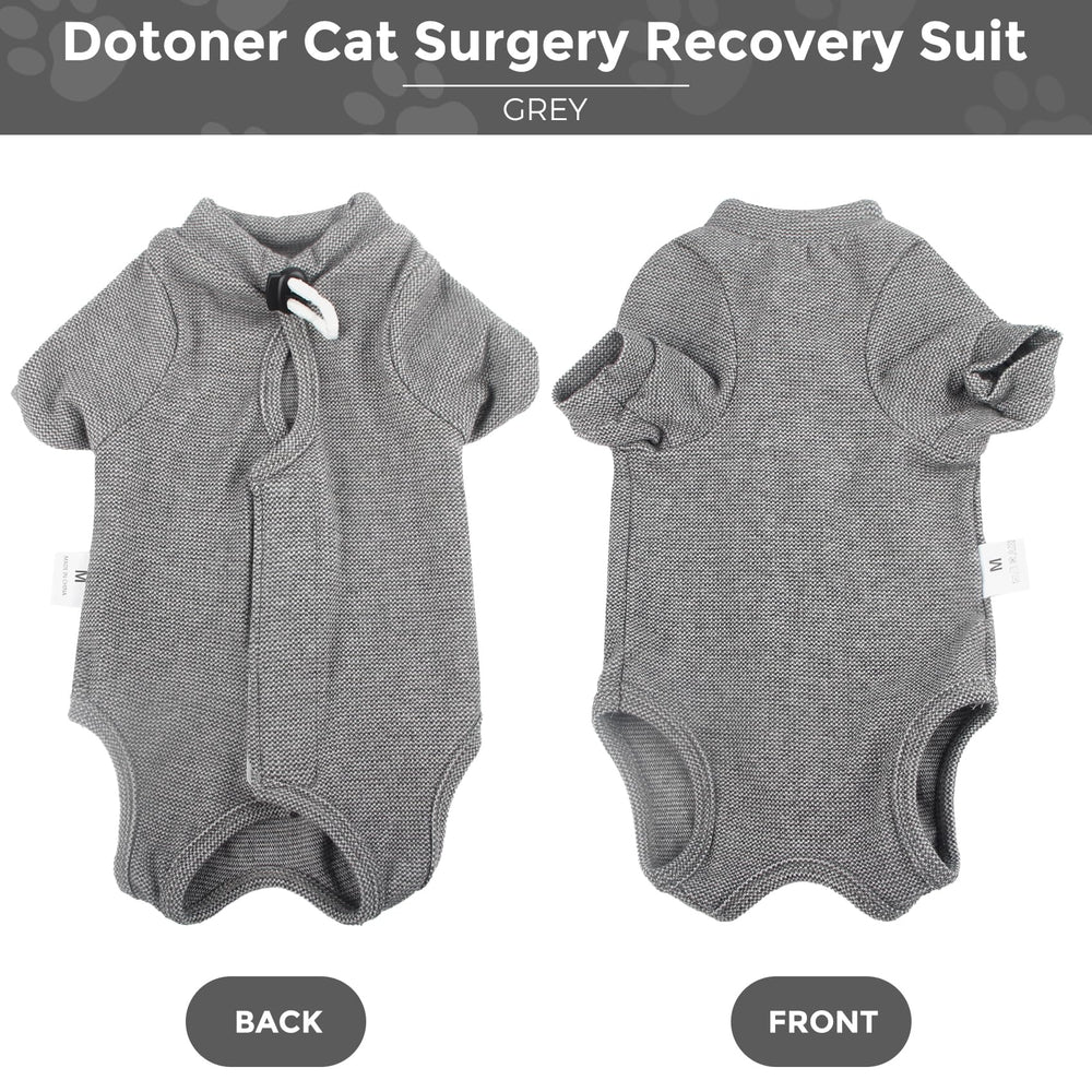 Dotoner recovery suit unisex design suited for all cats after surgery.