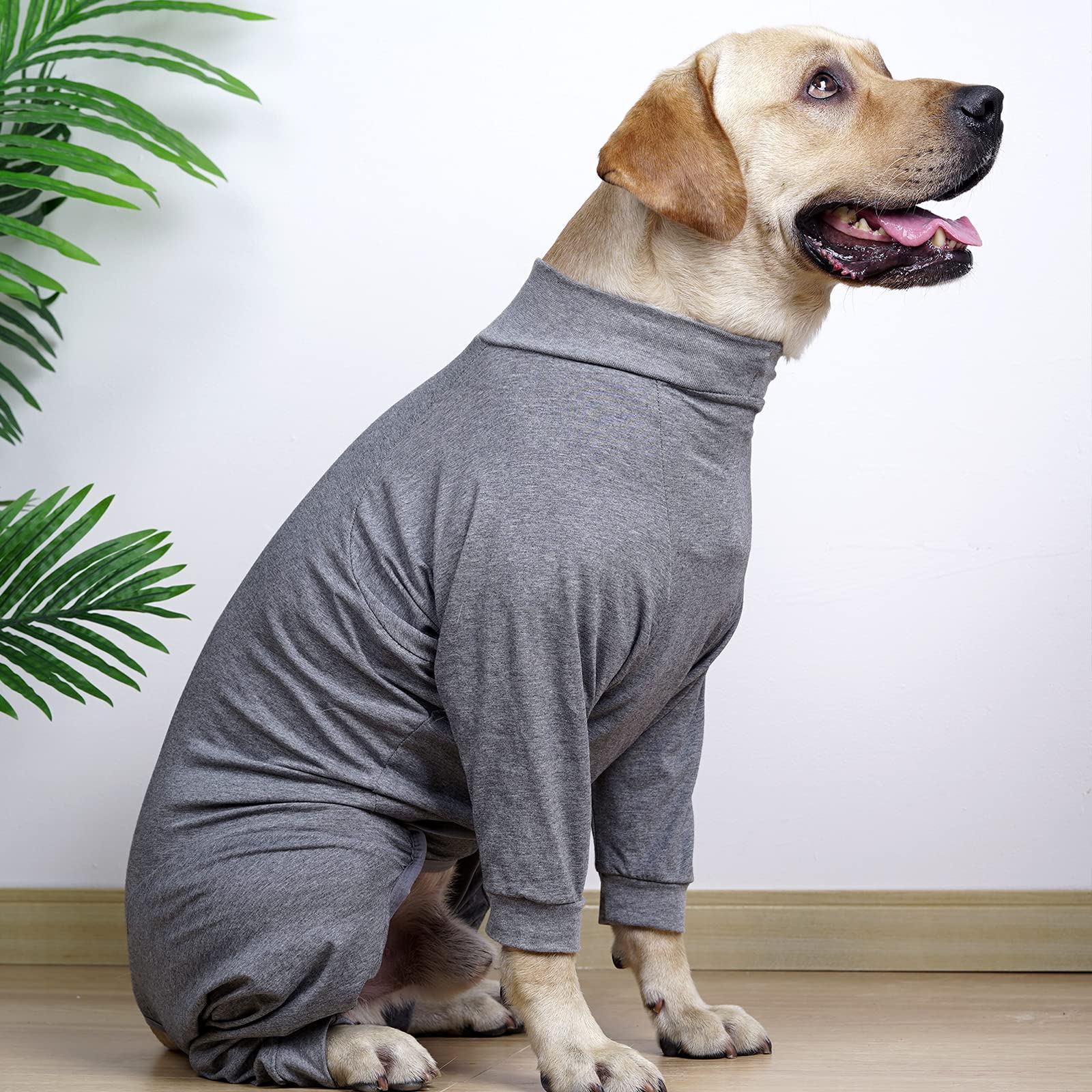 Dotoner dog recovery suit abdomen-protected, helps prevent licking