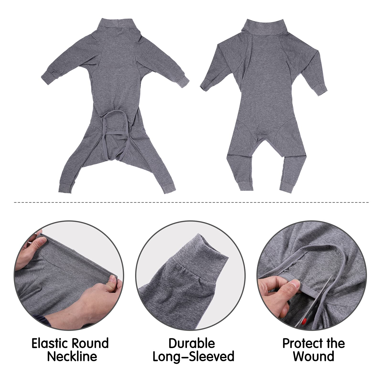 Dotoner dog recovery suit fabric-elastic, breathable material comfort