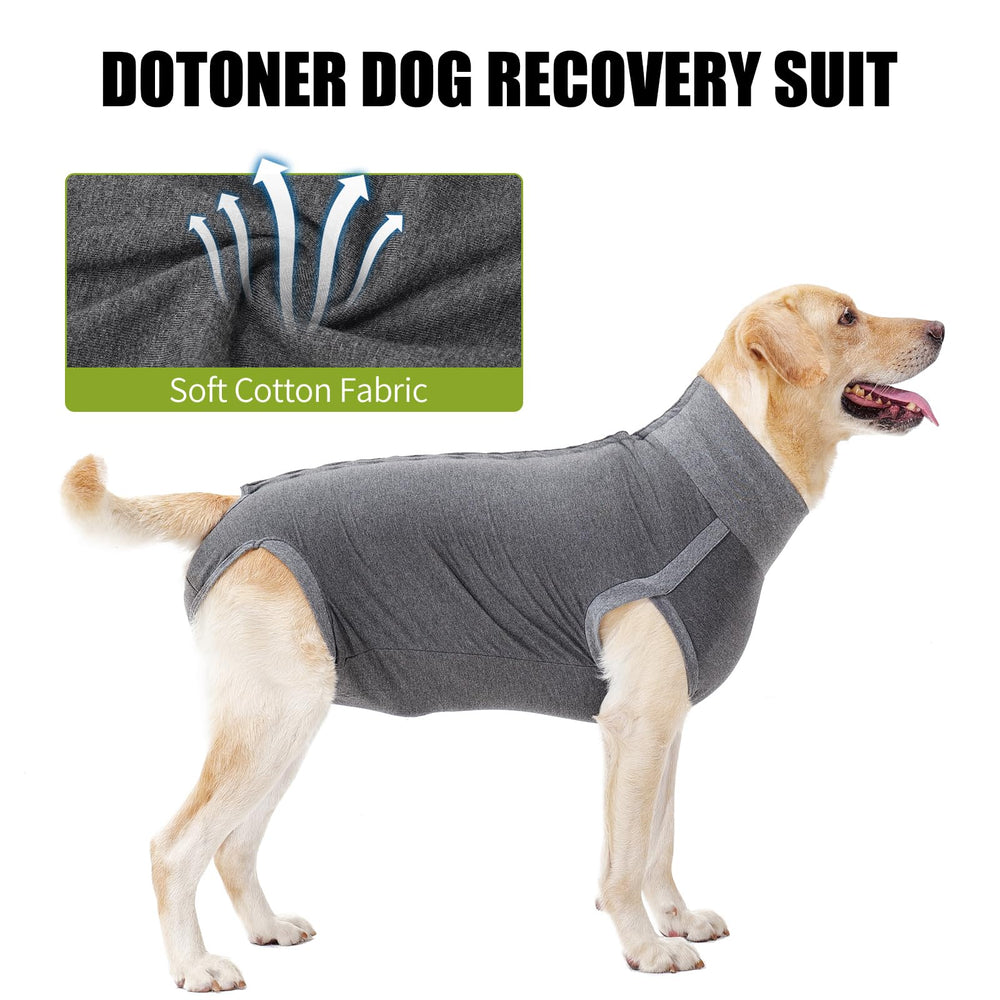 Dotoner dog surgery recovery suit E-collar alternative allows natural movement
