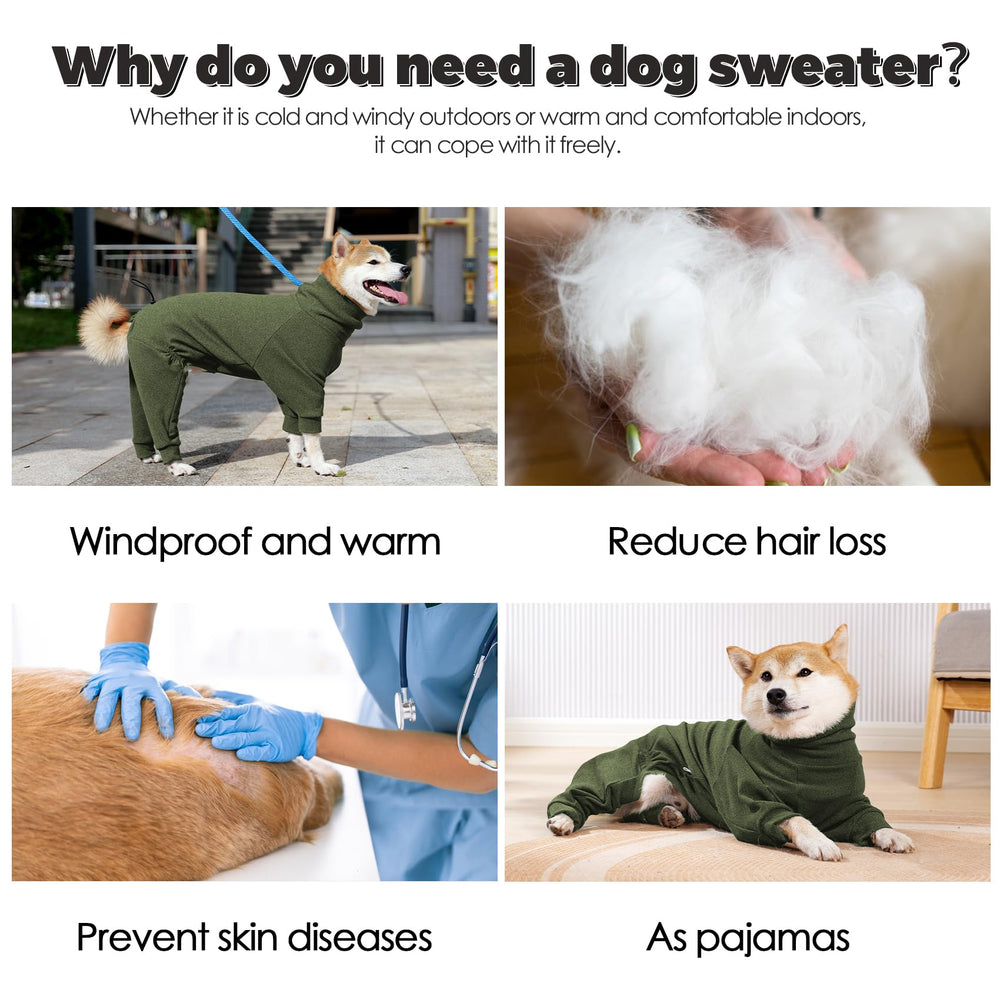 Dotoner soft-stretch fabric dog sweater for comfortable all-day wear.