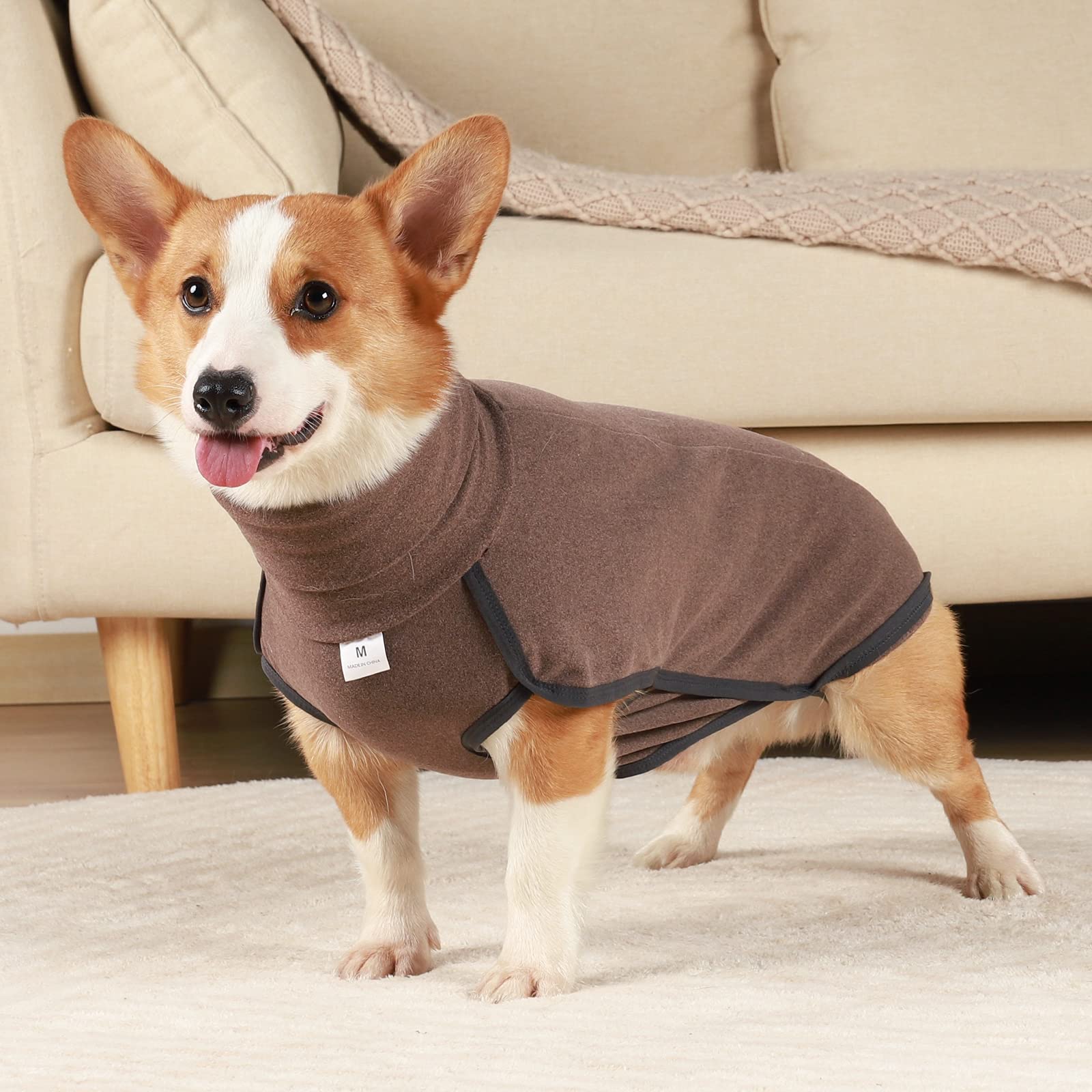 Dotoner machine-washable-dog-sweater simplifies after-walk cleaning.