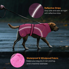 Dotoner plush fleece lining keeps your dog warm on cold walks
