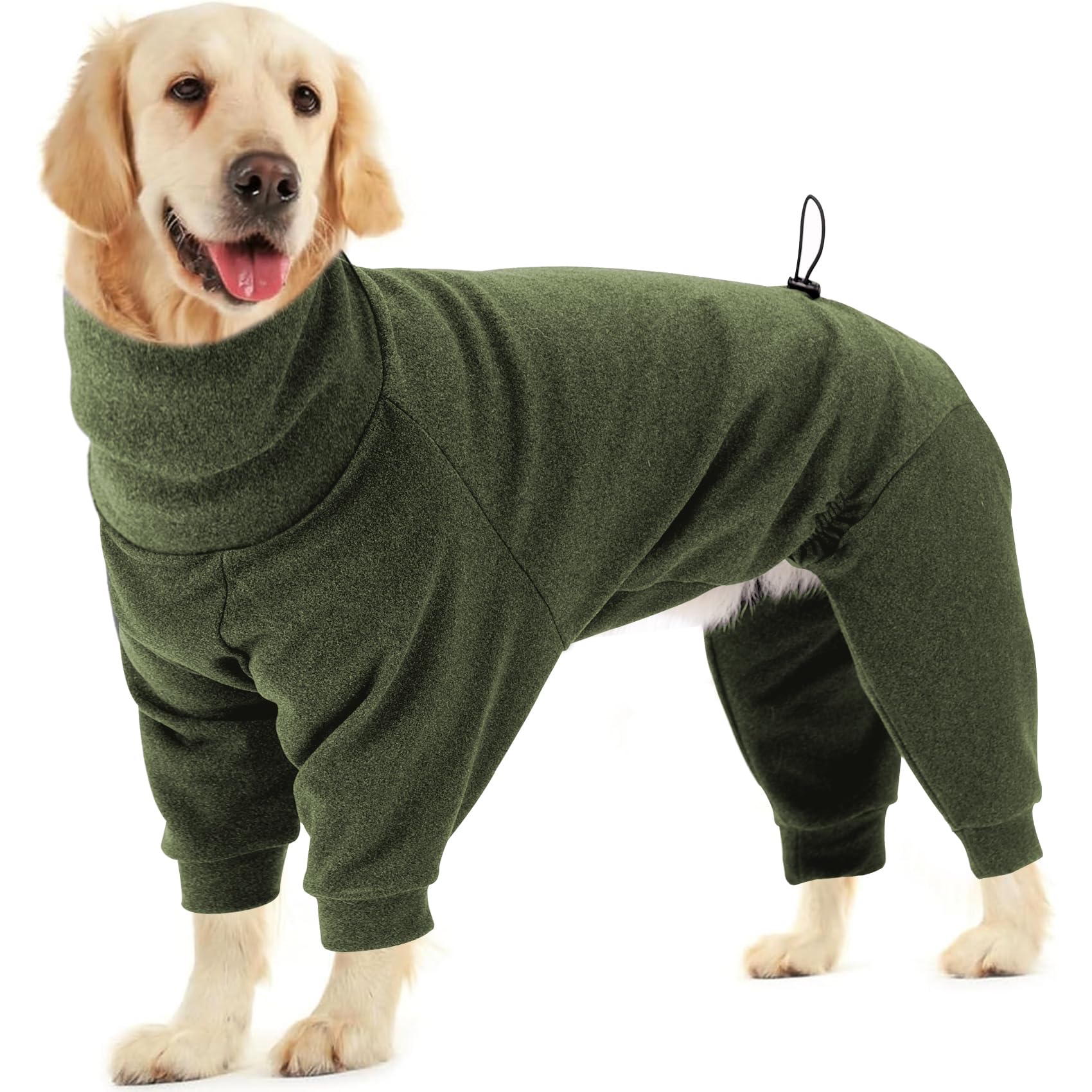 Dotoner pullover dog sweater with leash hole for convenient outdoor walks.